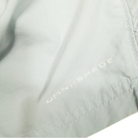 Columbia Womens Omni-Shade Shorts M Light Bluish Gray Nylon Outdoor Hiking - Picture 13 of 13